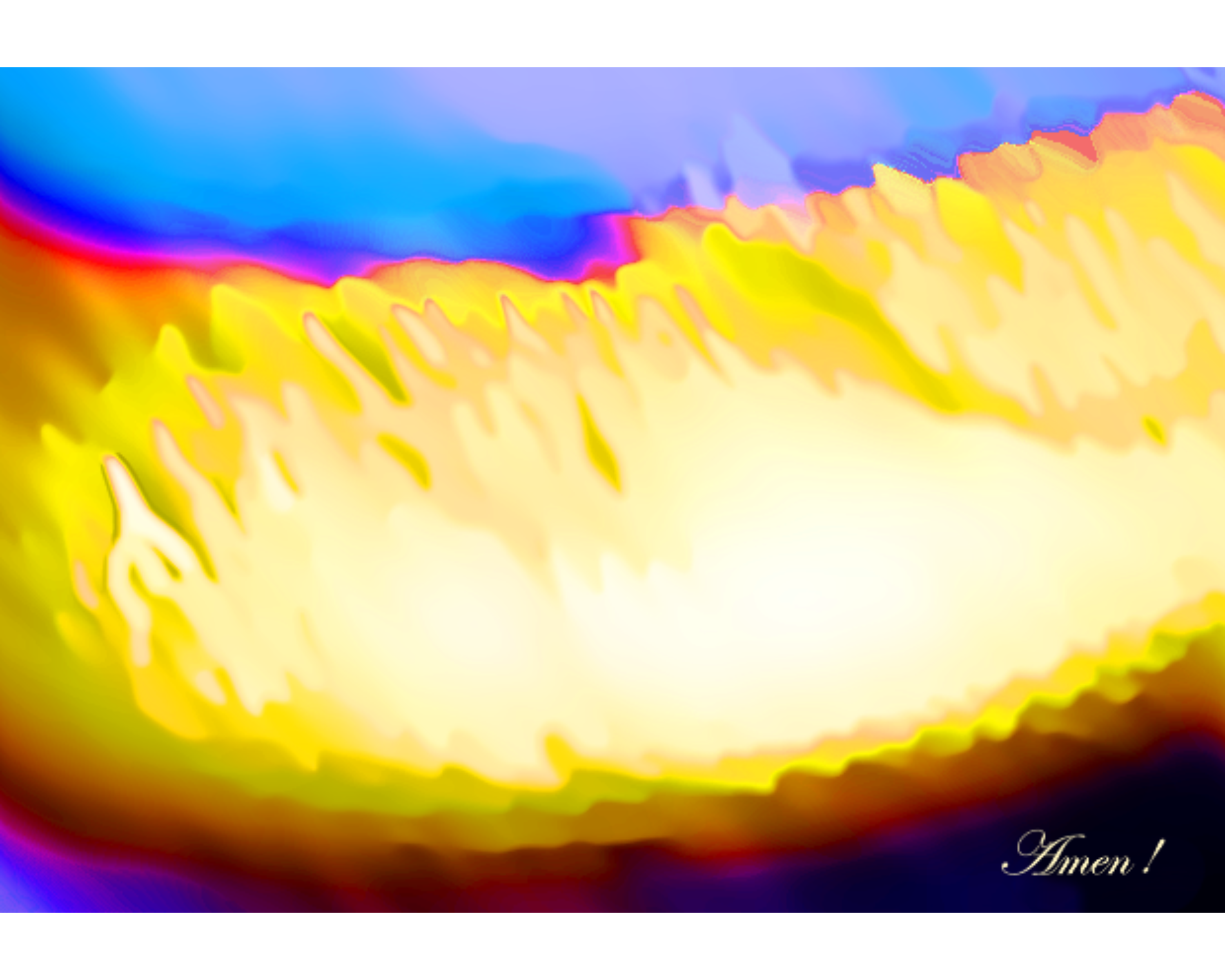 Colorful Abstract Wall Art 'Amen!' - Digital Download Print